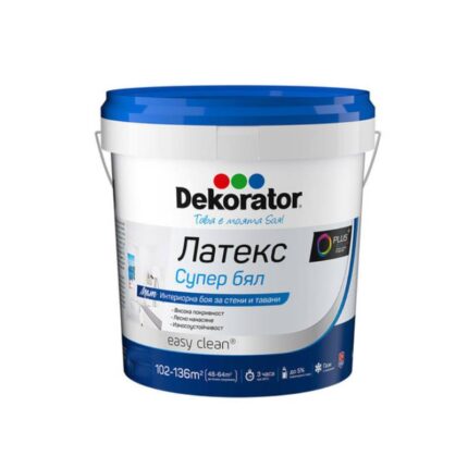 Латекс Dekorator супер бял 1л