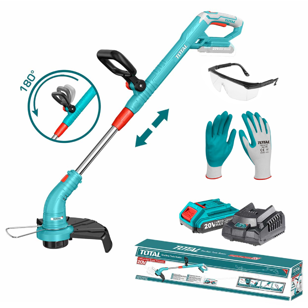 0368324_akumulatoren-trimer-za-treva-total-20v-2ah-o-300-mm-rkavici-i-oila
