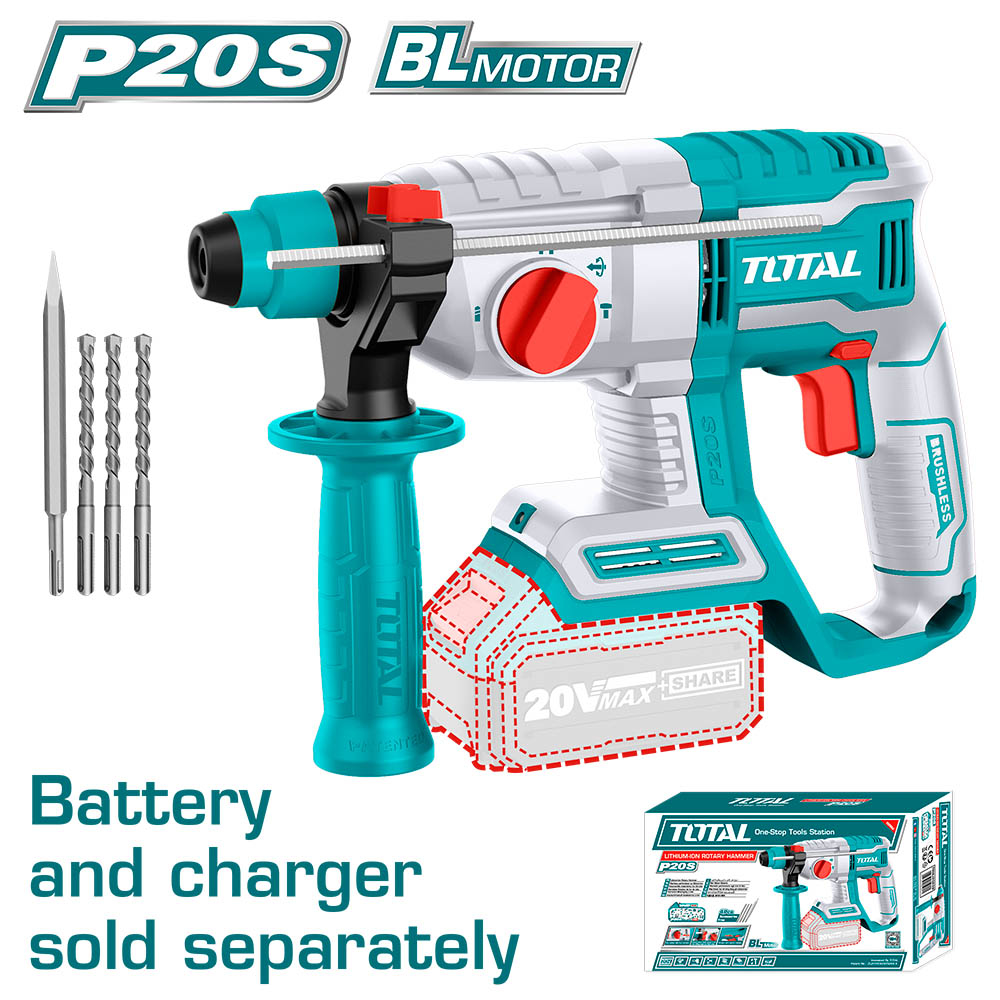0392807_akumulatoren-perforator-total-industrial-brushless-sds-20-v-bez-bateri