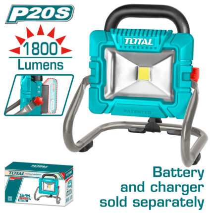 Акумулаторна LED работна лампа TOTAL, 20 V, 20 W TL TWLI2025